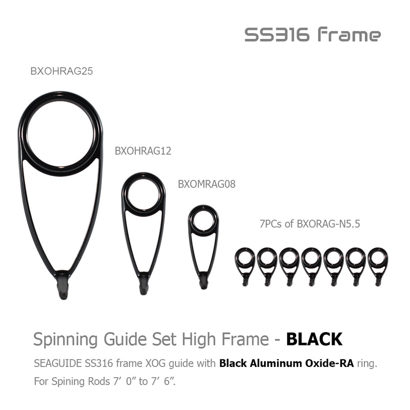 Seaguide Spinning High Frame Guide Set