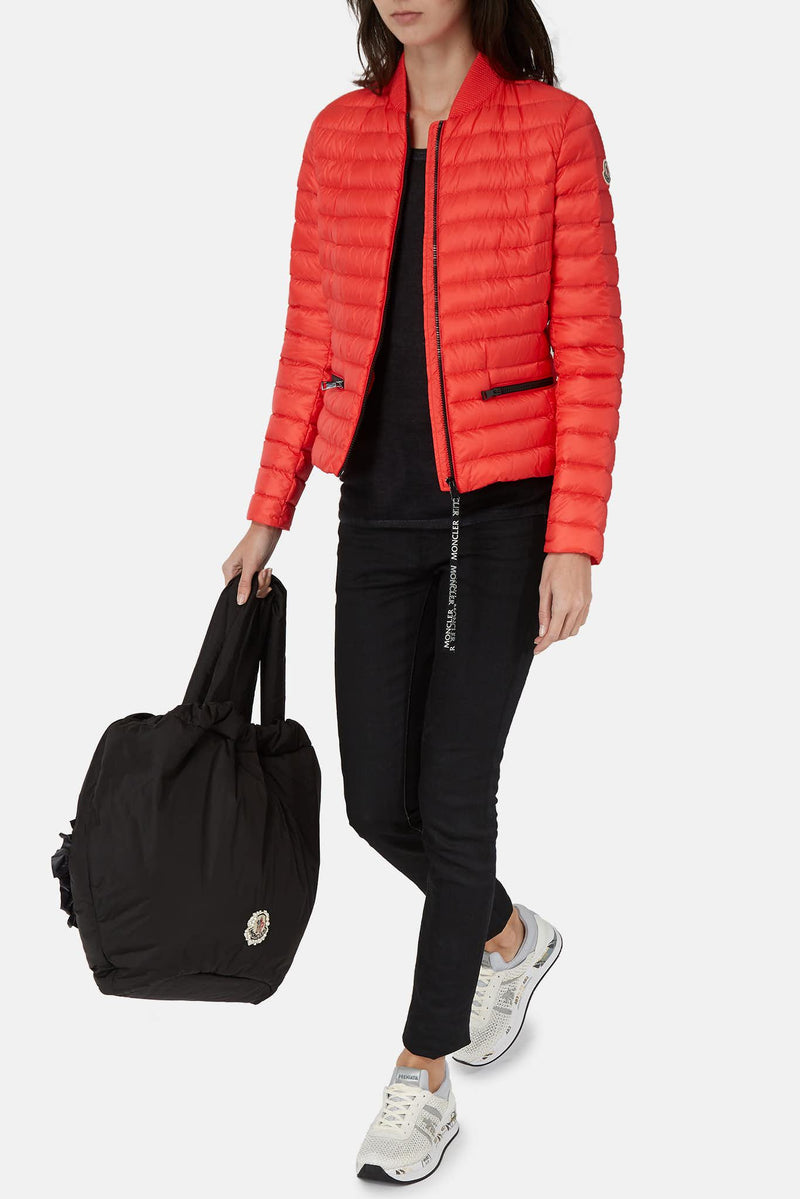 moncler cropped puffer jacket