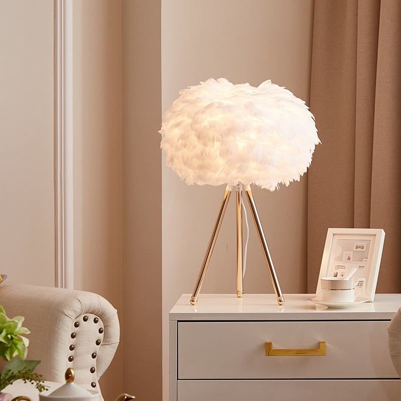 feather lampshade lipsy