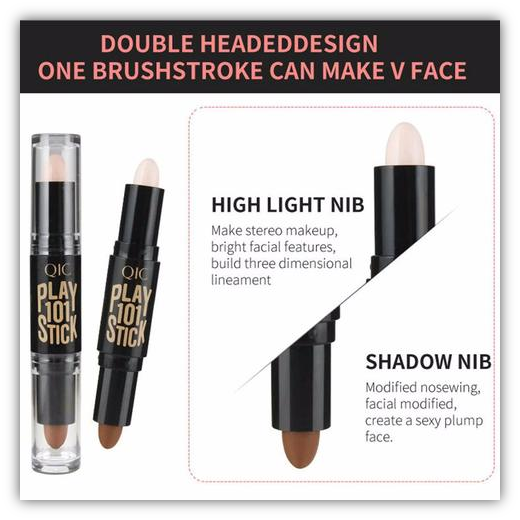 DOUBLE HEADEDDESIGN ONE BRUSHSTROKE CAN MAKE V FACE