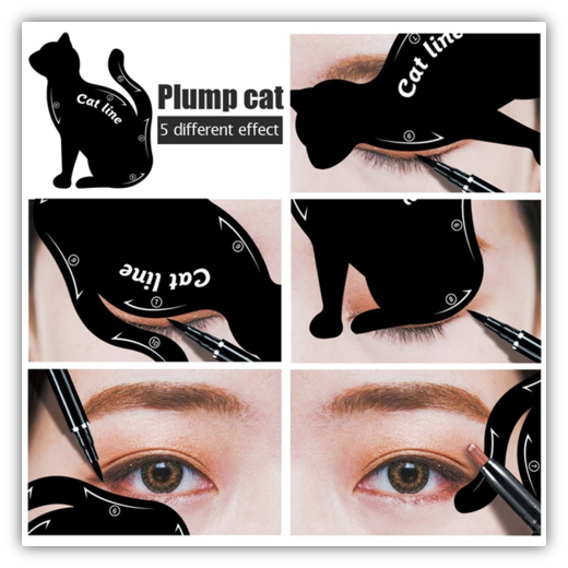 Perfect Eyeliner stencil Plump Cat