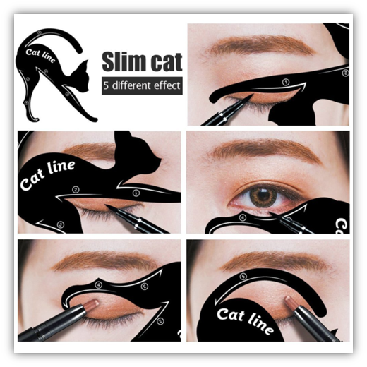 Eyeliner Stencil Slim Cat