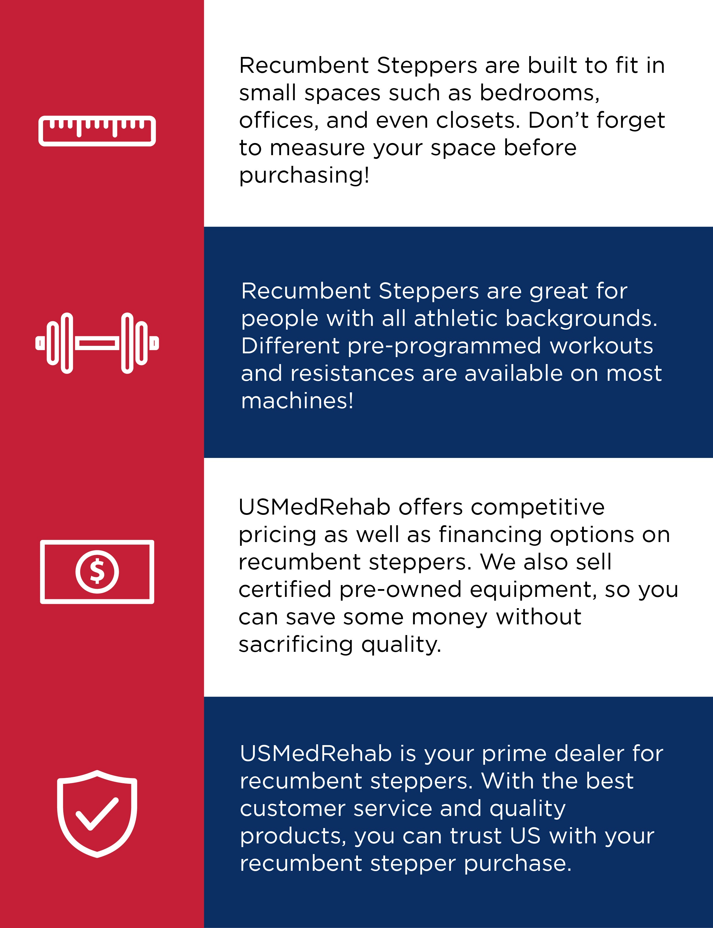 Why should you purchase a recumbent stepper from USMedRehab?