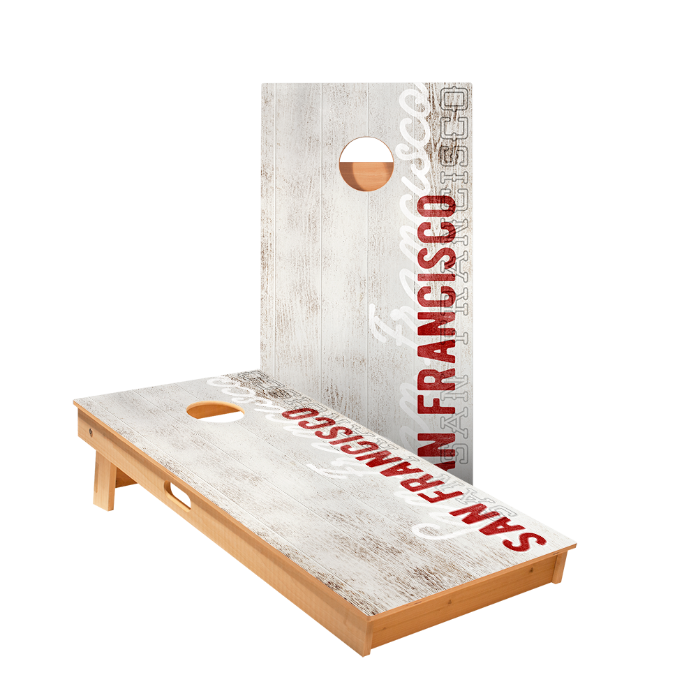 Star San Francisco Vintage Gameday Professional Cornhole Boards