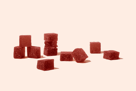 dark red cube gummies
