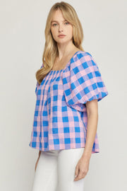 Entro Top Brynlee Gingham Top
