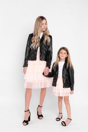 Le La Lo Skirt Blush / Girls One Size 4-Tier Tulle Skirt - Mini