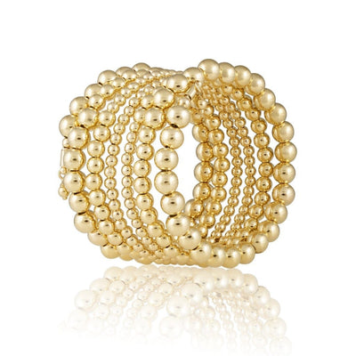 Sahira Jewelry Design Jewelry Gold Allison Beaded Wrap Bracelet