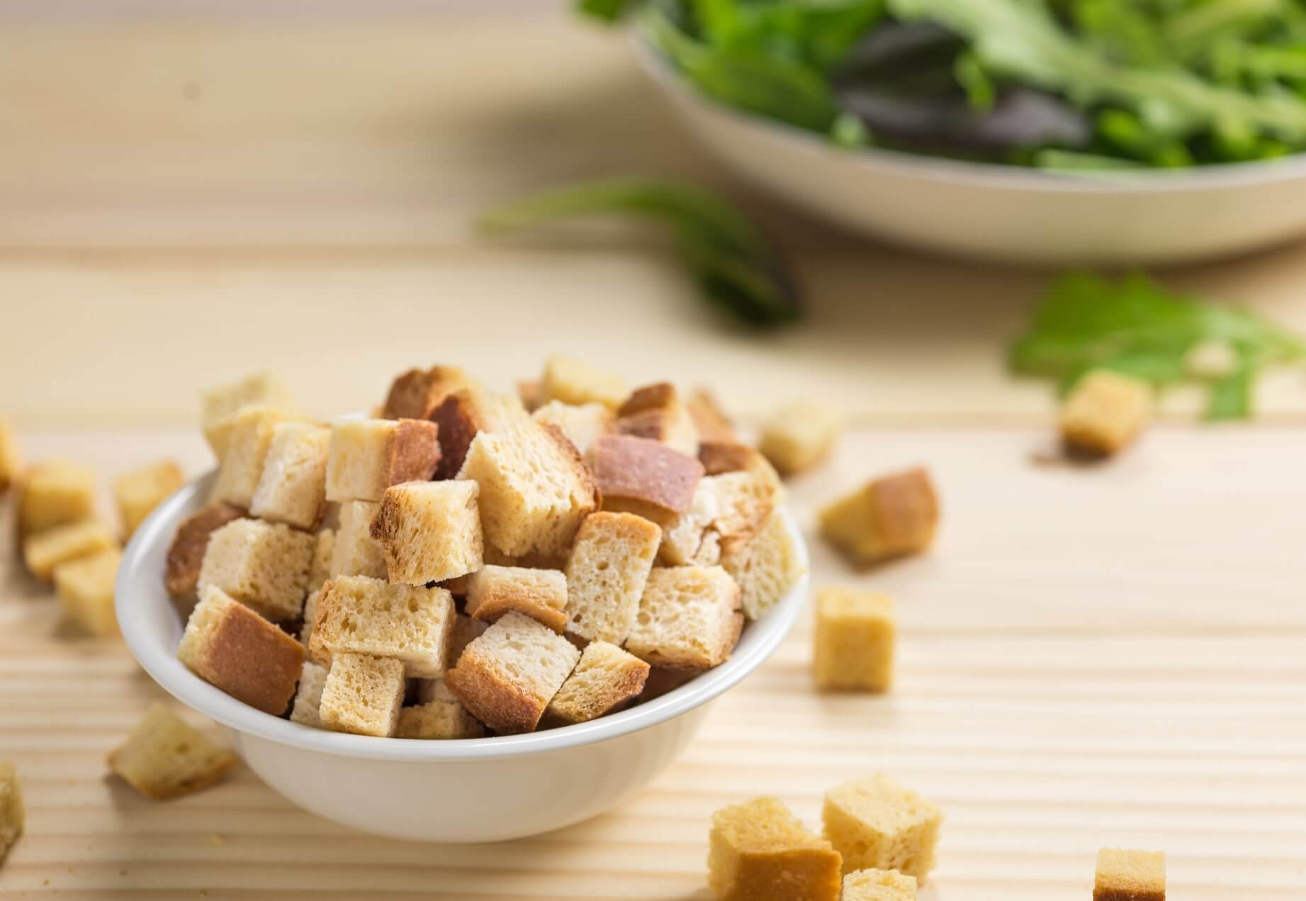 Stale Bread Croutons