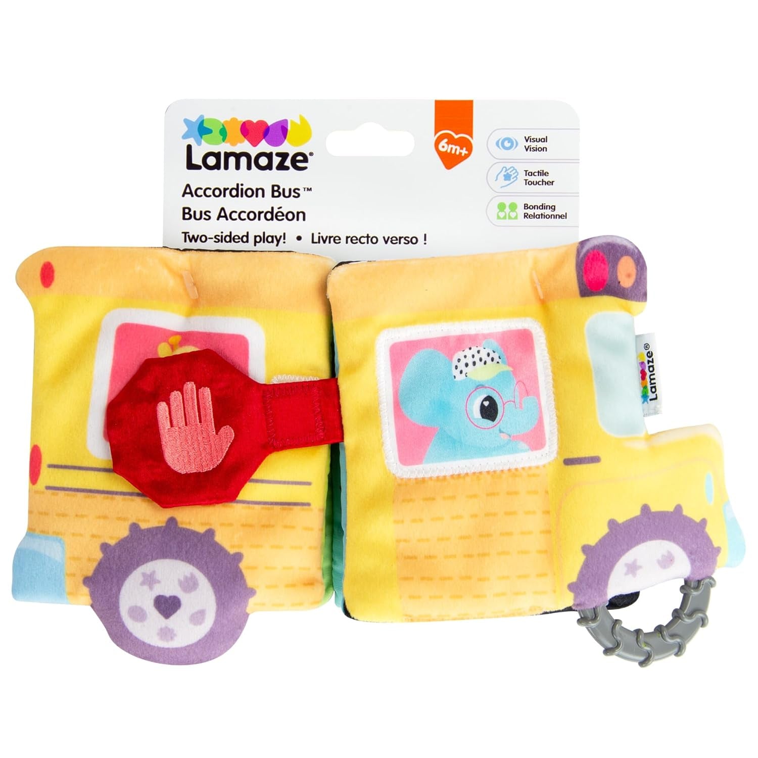 Lamaze Accordion Bus On-The-Go Baby Crinkle Sensory Book