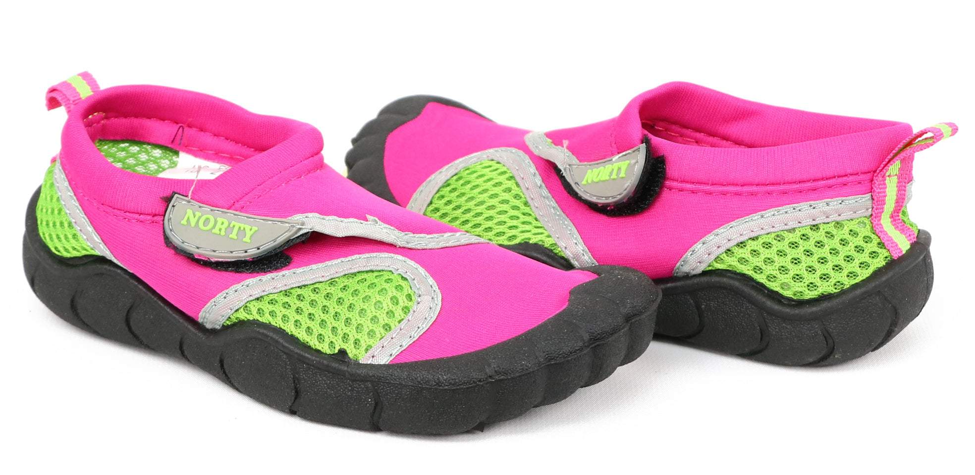 Norty Girls Velcro Aqua Socks Pool Beach Water Shoe, Sizes 5-10 – S&D Kids