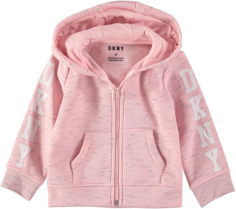 DKNY Girls 2T-4T 3-Piece Fleece Jacket Set - S&D Kids