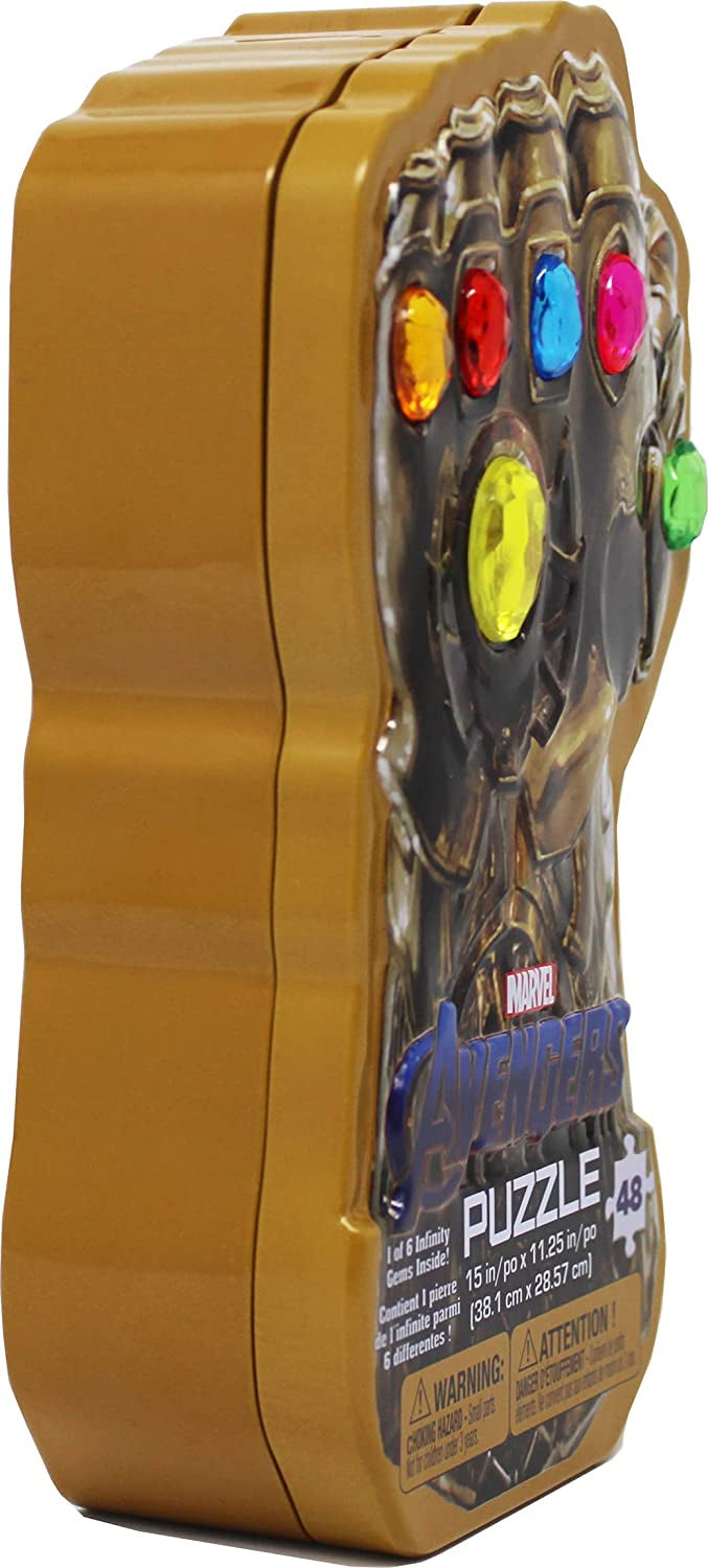 Risa rigidez pivote Marvel Avengers: Infinity War Gauntlet Tin with Surprise Puzzle and In –  S&D Kids