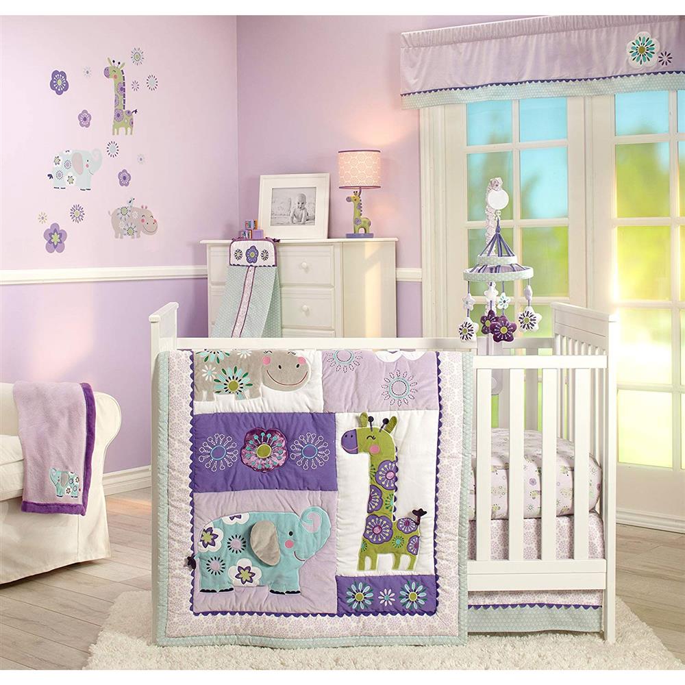 4 piece crib bedding set