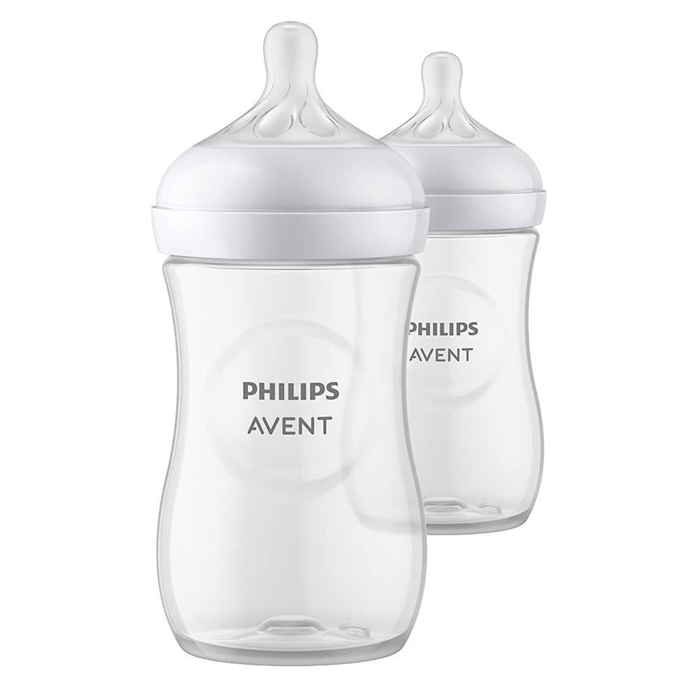 haar President behuizing Philips Avent Natural Baby Bottle with Natural Response Nipple, Clear, –  S&D Kids