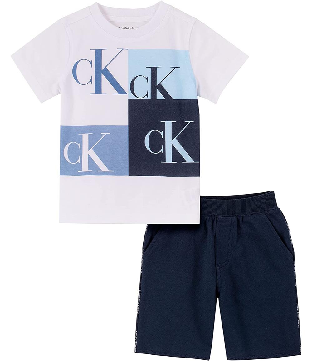 meerderheid Nadenkend donker Calvin Klein Boys 12-24 Months 2-Piece Logo Short Set – S&D Kids