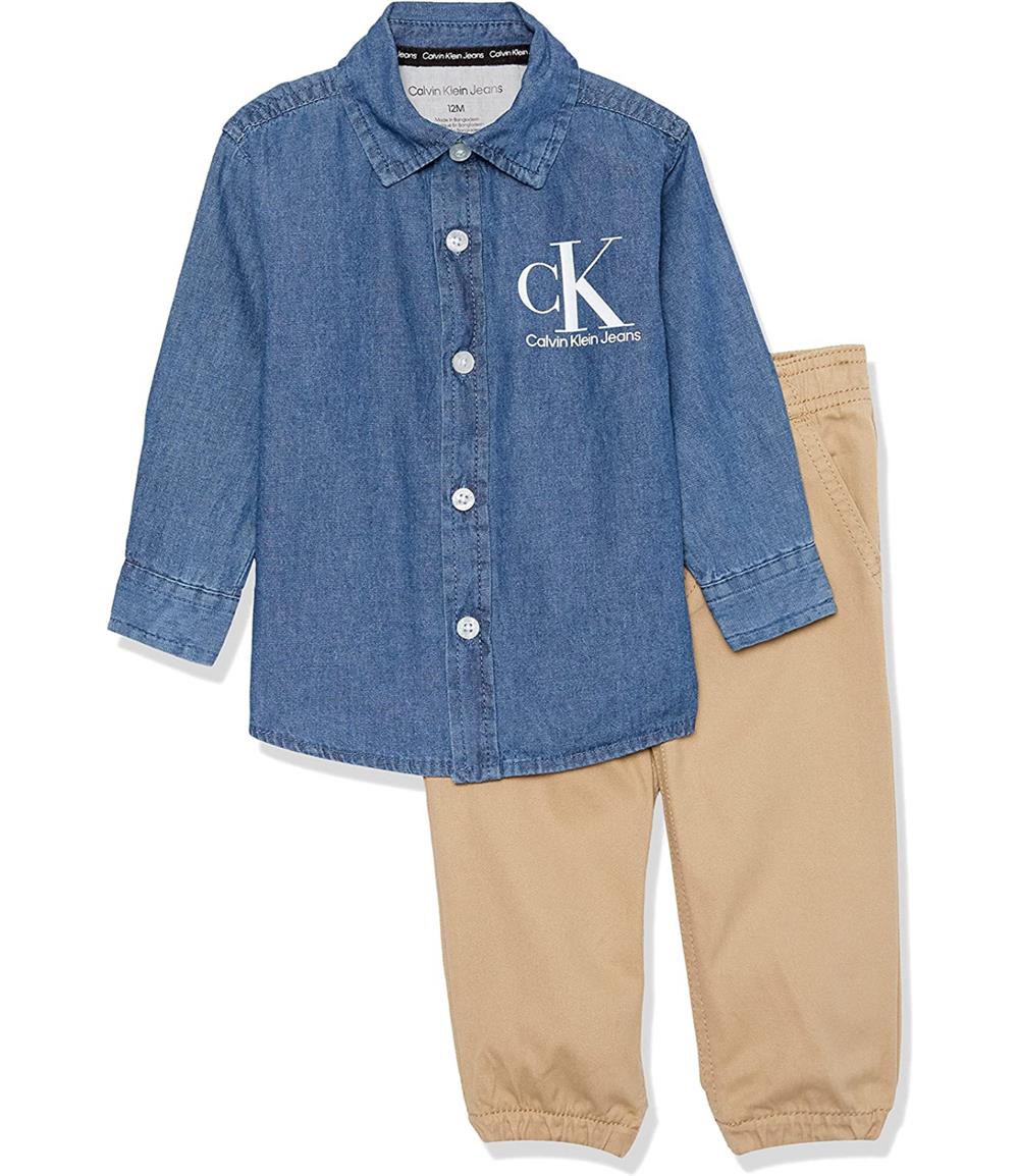 Calvin Klein Boys 12-24 Months Denim Top and Pant Set – Kids
