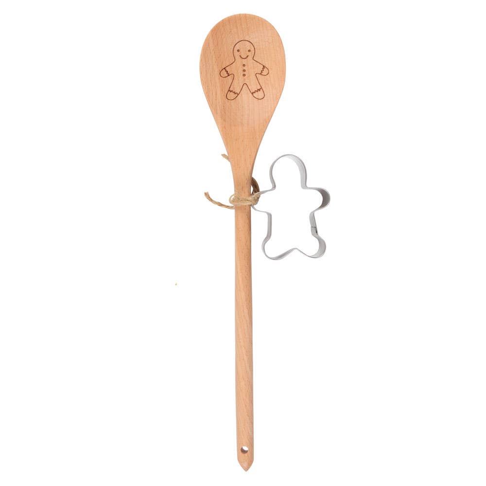 Christmas Snowflake Wooden Spoon Baking Set - Boo + Rook