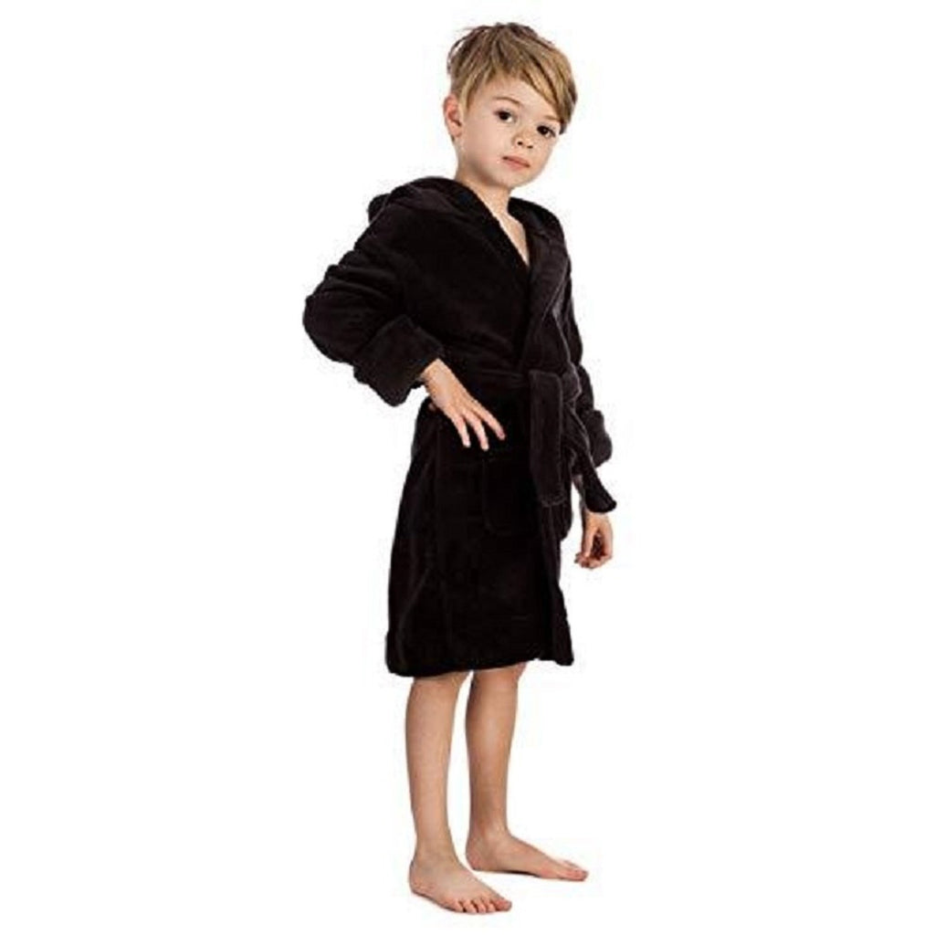 boys black dressing gown