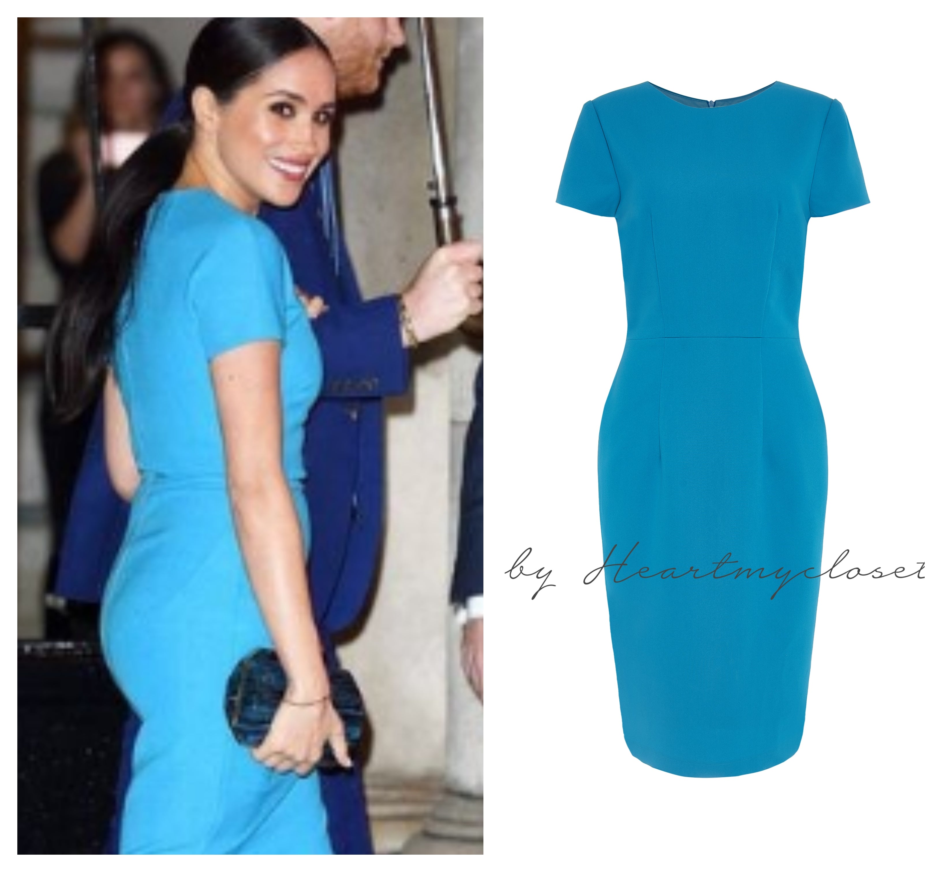 The Duchess - Meghan Markle Blue Custom Dress | HeartMyCloset ...