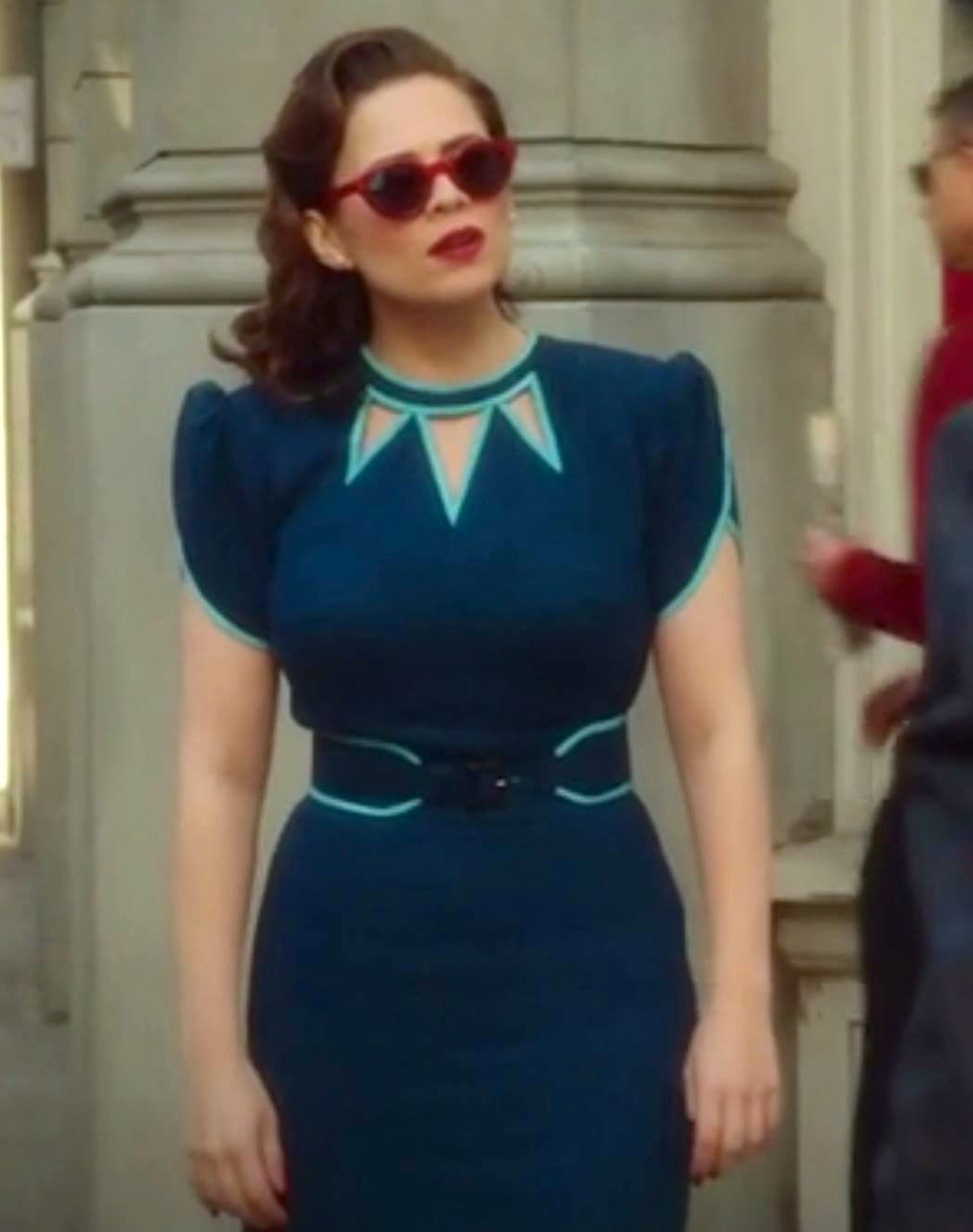 Agent Carter Cosplay Swing Blue Dress 50s Heartmycloset