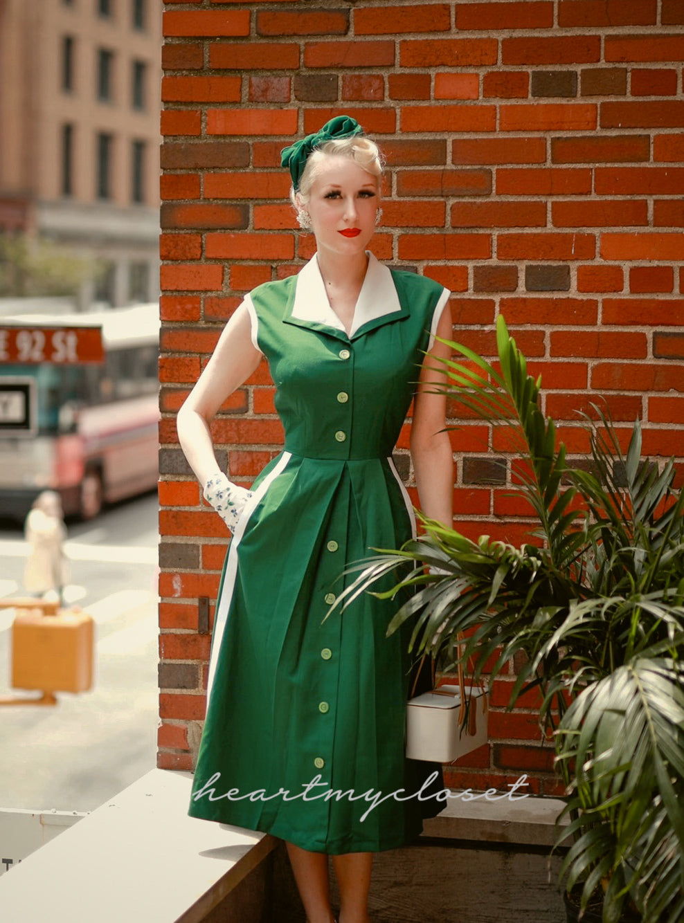 Pleated Aline - retro vintage dress 50sVintage Dress (Swing Skirt ...