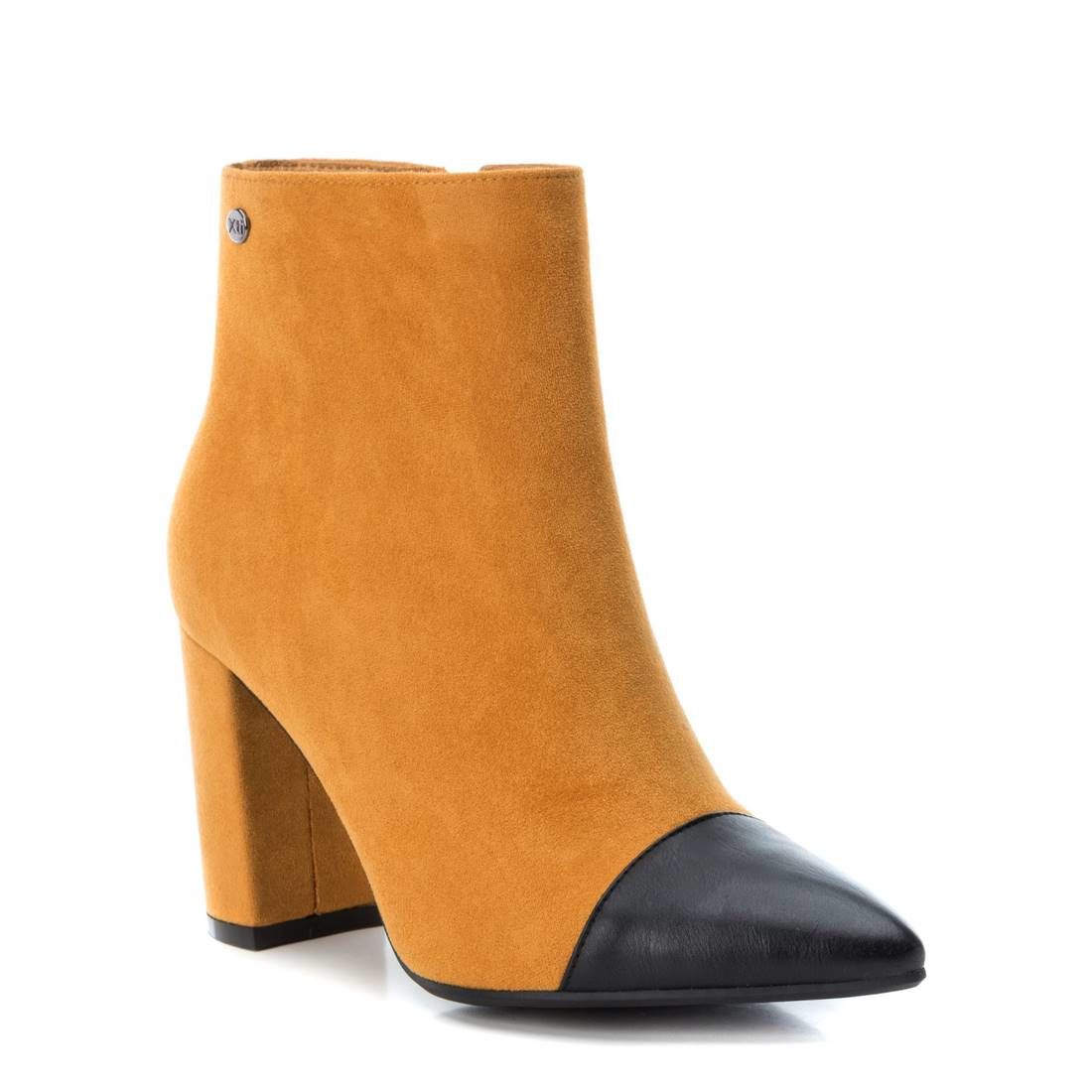 mustard suede ankle boots