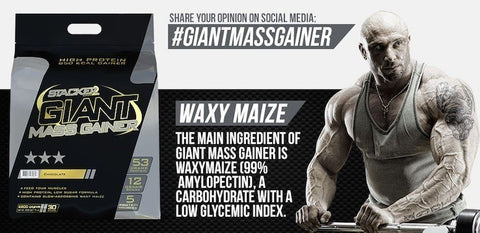 Giant Mass Gainer - Stacker 2 • 2270 / 6800 gram (10 - 30 servings) • Eiwit & Gewichtstoename - banner
