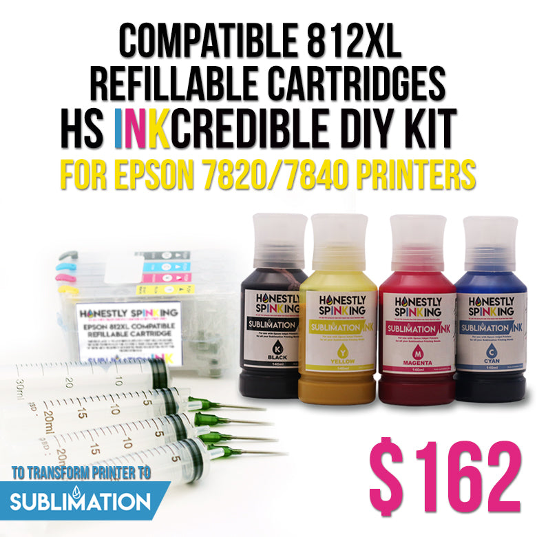 Honestly SpINKing Inkcredible Sublimation Ink Full Set