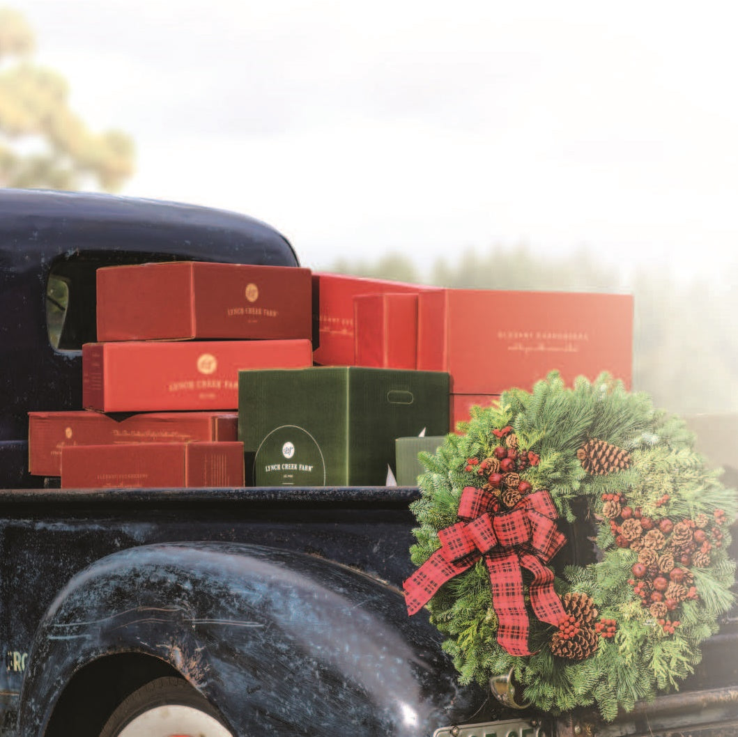 Boxes wreath  - Lynch Creek Farm