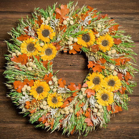 Golden Oak wreath