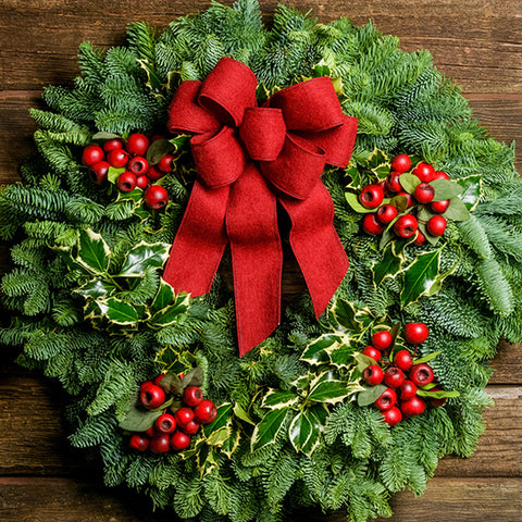 A Holly Jolly Christmas Wreath Decoration for Your Front Door