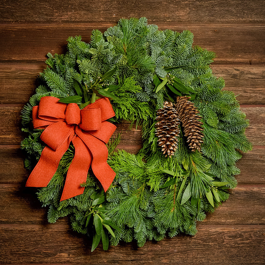 Burnt Orange Burlap Linen Wreath Bow - 2 sizes - Color Options