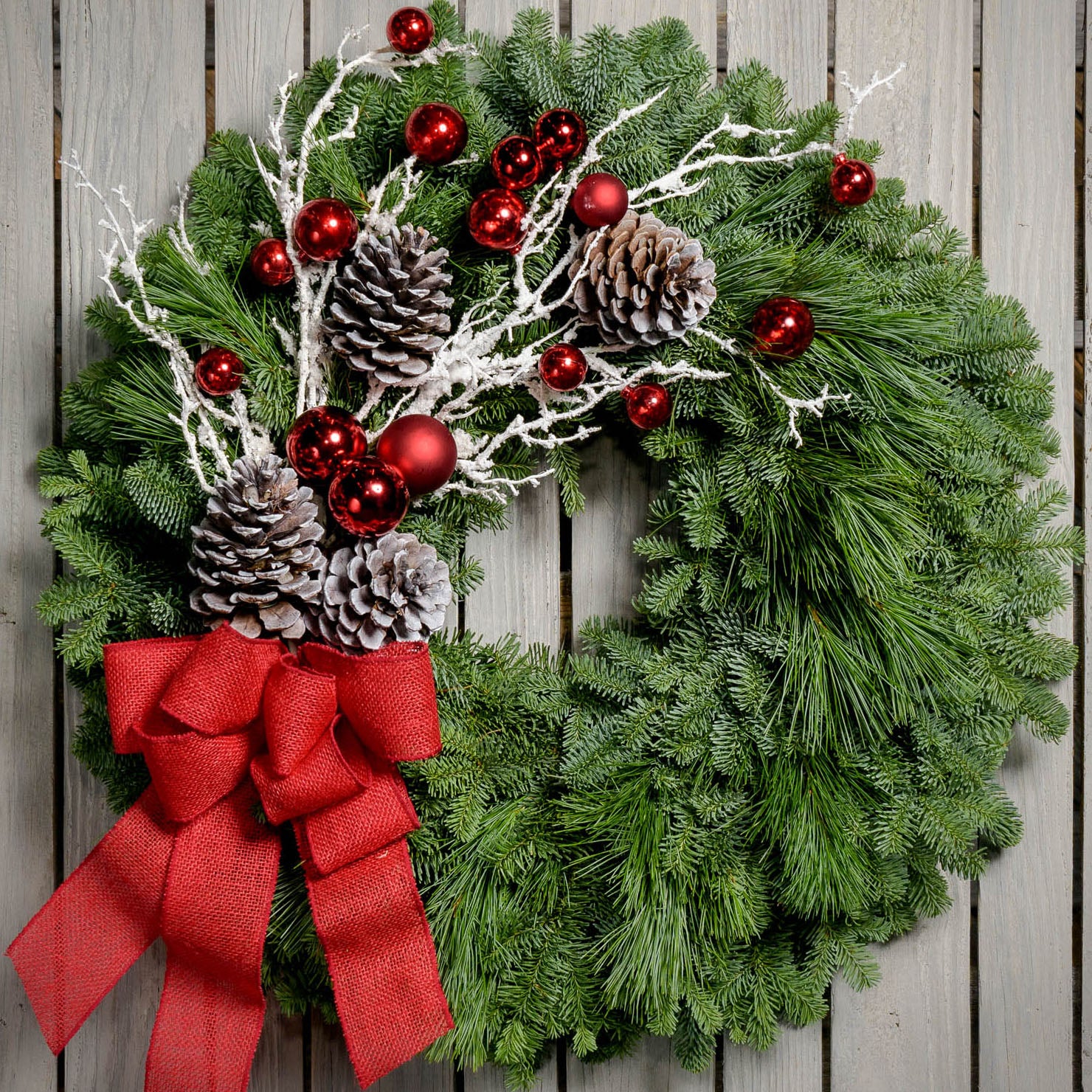 South Texas Home Decor - Wreaths Farmhouse MINI Wreath for Front Door Green  Wreath with Bow Faux