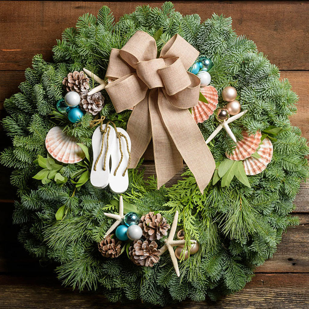 flip flop christmas wreath