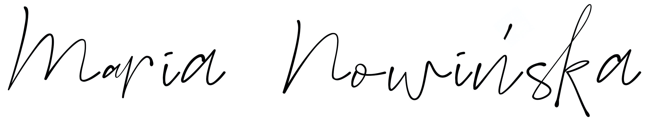 Maria Nowinska signature