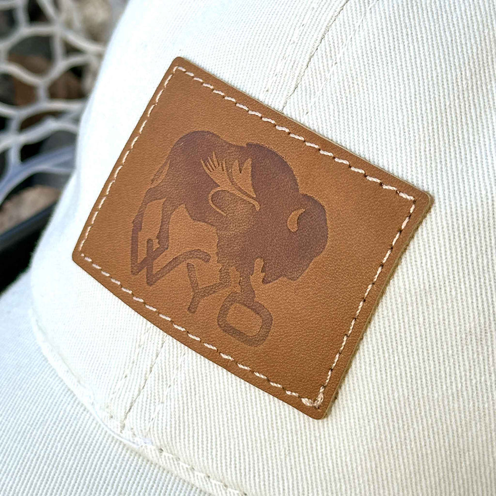 Buy B7R Original Leather Patch Hat from Bootheel 7 Ranch Sustainably Raised  Wyoming Beef