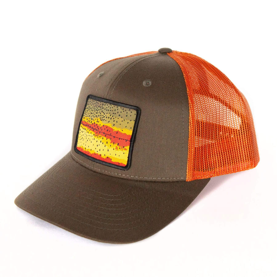 Brook Trout Pattern Patch Hat - Wyoming Fly Fishing Hat – Fly Fish Wyoming