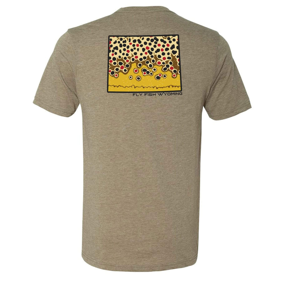 Cutthroat Trout Pattern Tee – Fly Fish Wyoming