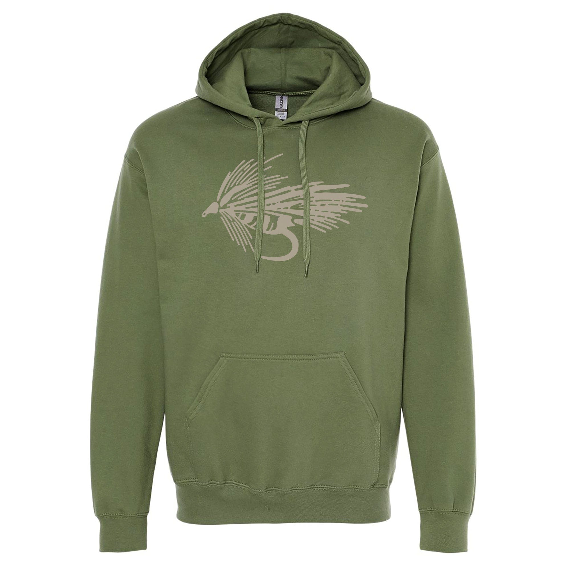 3 Peaks Fisher Hoodie - fly fishing sweatshirt, wyoming fly