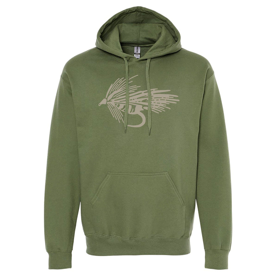 Cutthroat trout hoodie - fly fishing sweatshirt, wyoming fly