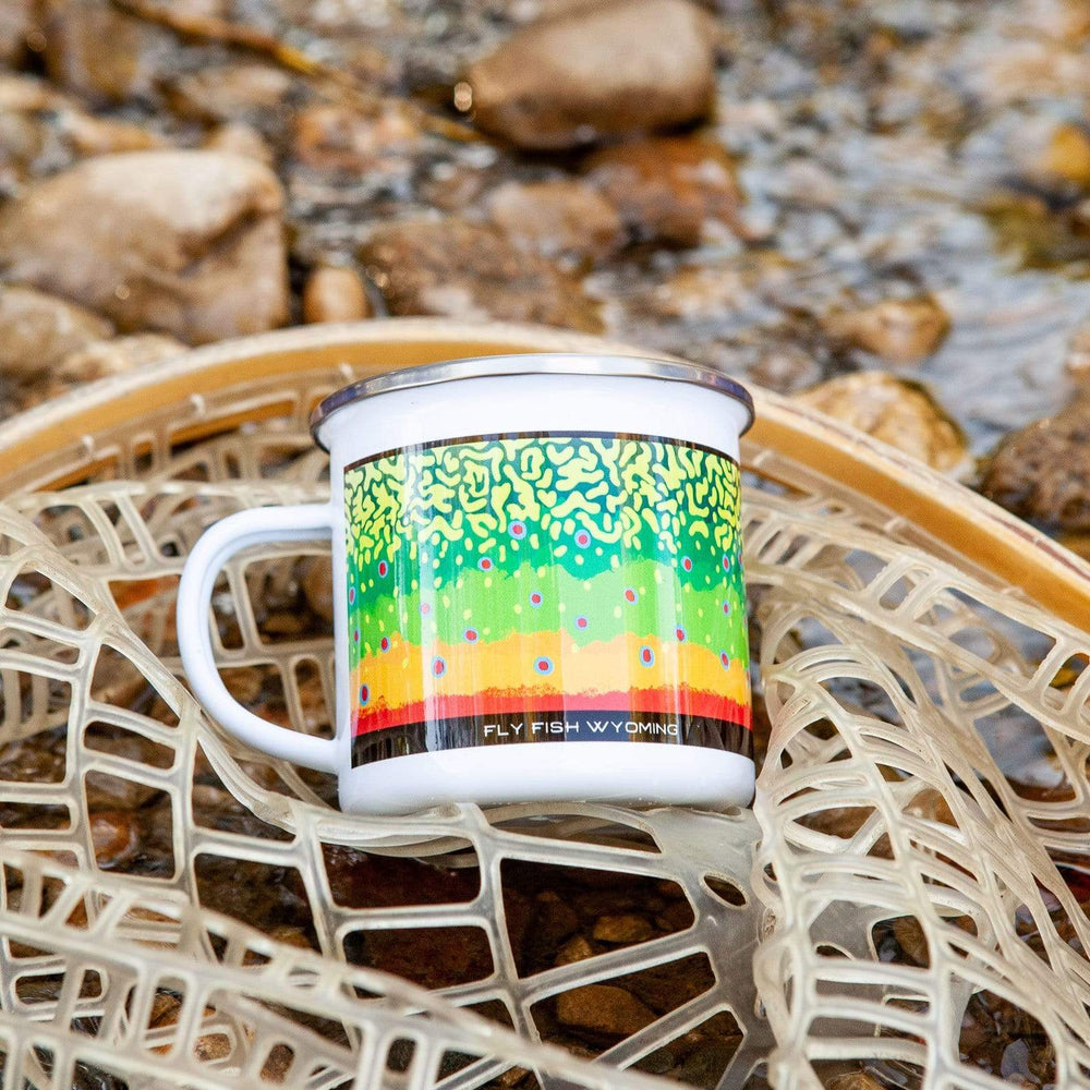Trout Swimming Ceramic Mug – Fly Fish Wyoming