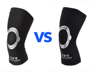 showing the differences between the wavewear sleeve and the K1 sleeve