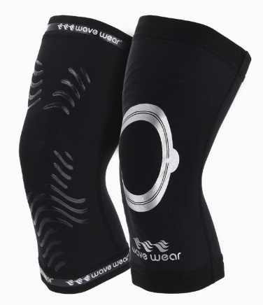Focused on wavewear knee sleeves in detail