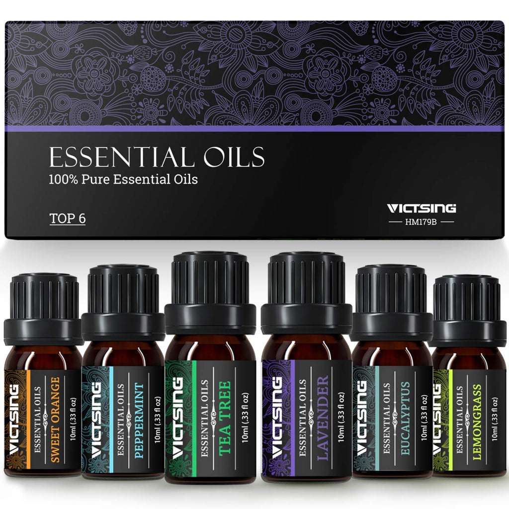 VicTsing Essential Oils, TOP 6 Pure Aromatherapy Oils Set