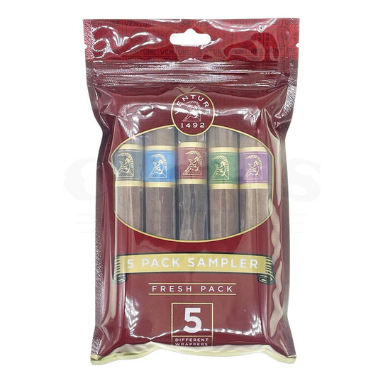 CIGARWORLD Sampler Milder Einsteiger Set mit 5 Zigarren (plus Cutter,  Feuerzeug und Aschenbecher)