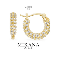 Load image into Gallery viewer, Mikana 14k Gold Plated Miho Hoop Earrings