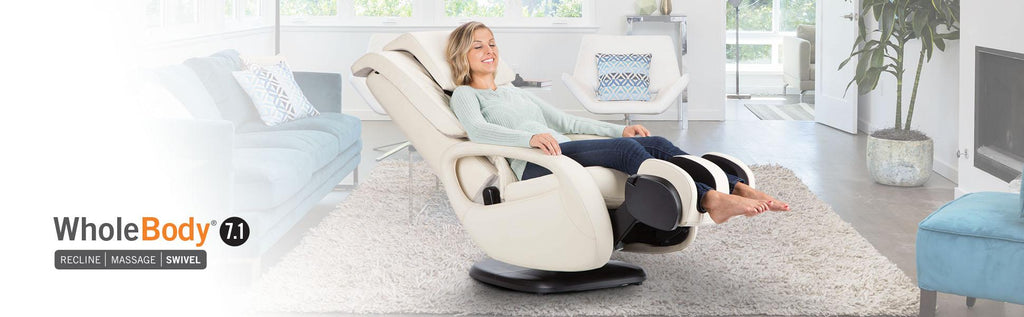 Human Touch WholeBody 7.1 Swivel-Base Full Body Relax and Massage Chair with Warm Air Heating & Easy Customizable Massage