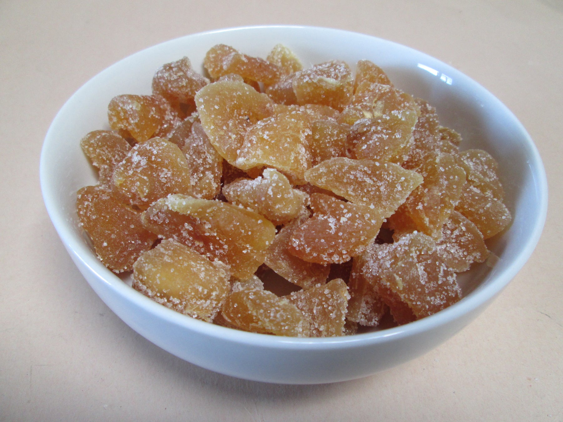 Natural Crystallized Ginger Chunks Candied 22 Lbs Case — Green Bulk 3883