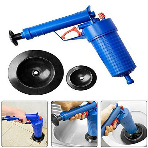 Toilet Plunger, Drain Clog Remover With 4 Sized Suckers, High Pressure Air  Drain Blaster Gun, Tub Drain Cleaner Opener, Sink Plunger For Bathroom, Kit